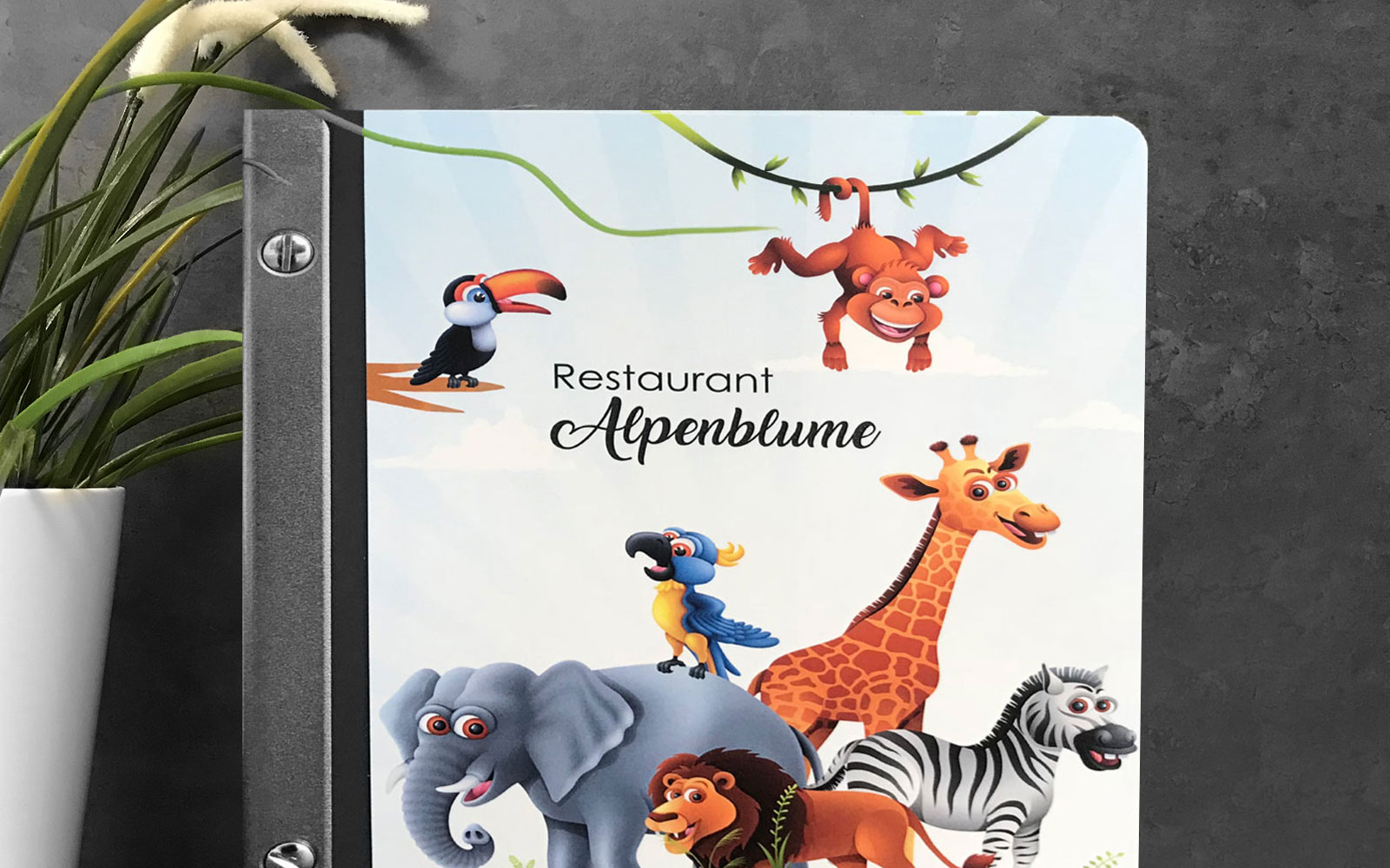 Premium Menuette Showcase Kinderkarte